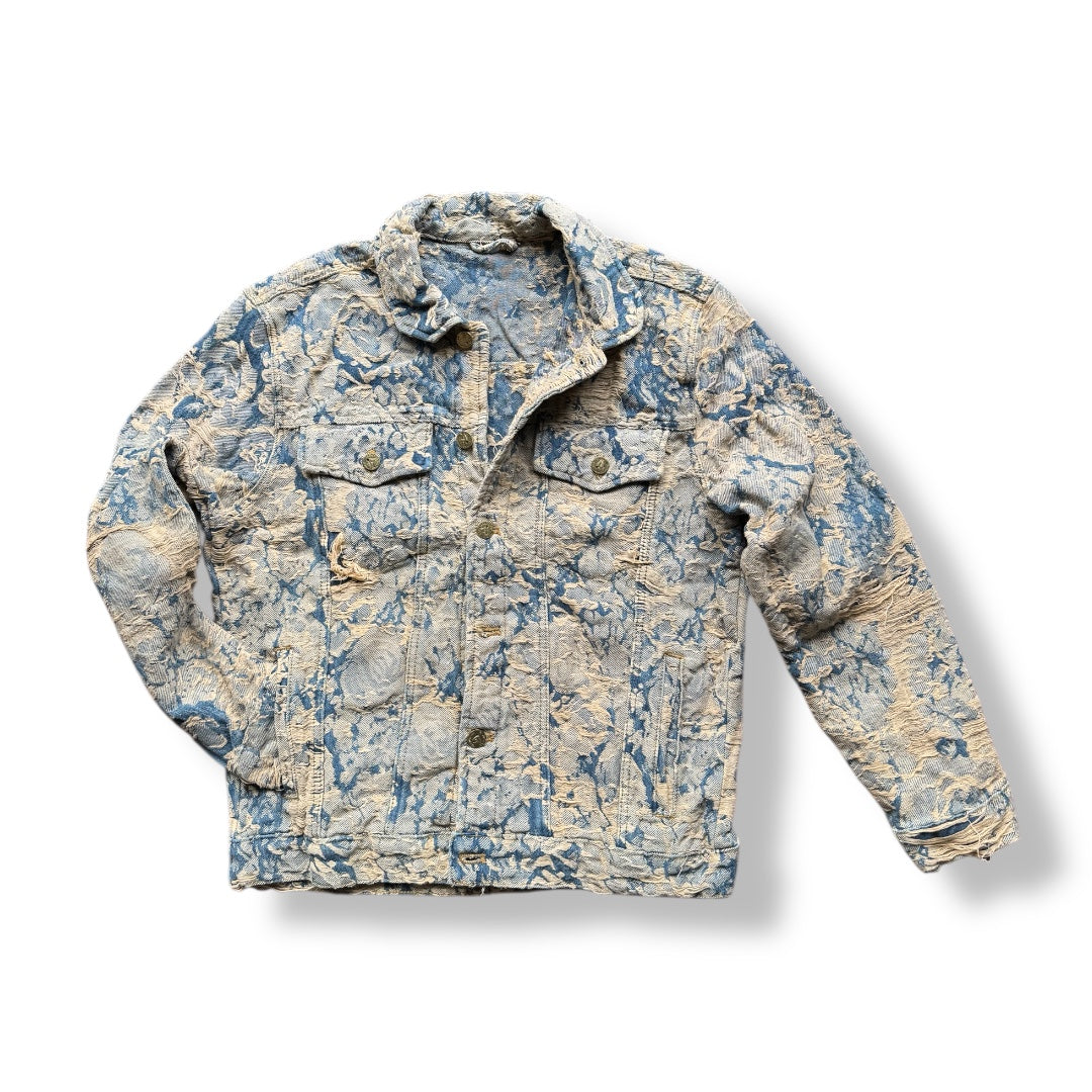 Washed Bloom Denim Jacket