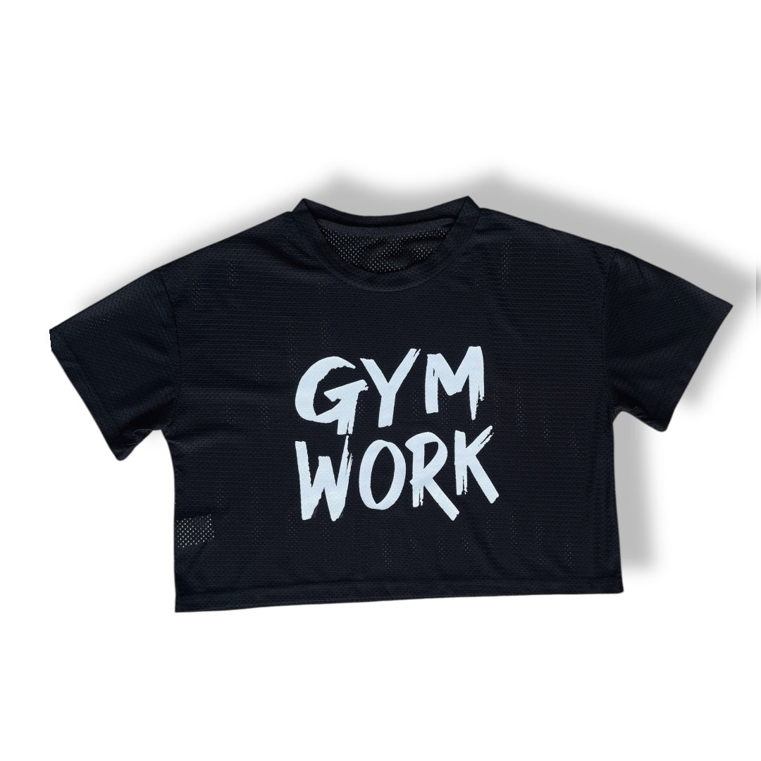 Black Crop-Top Gym