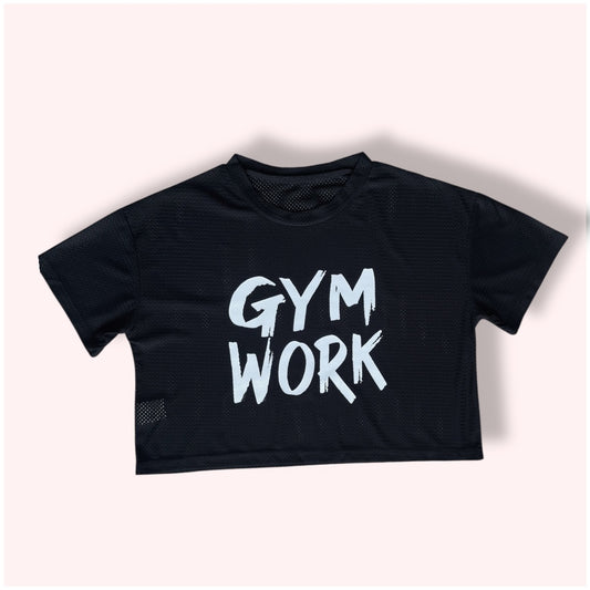 Black Crop-Top Gym