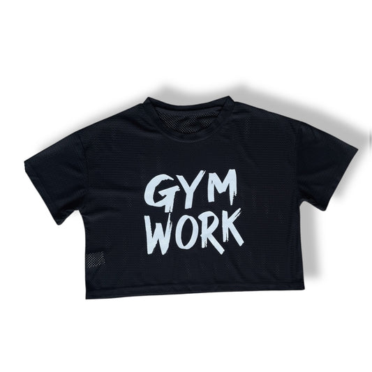 Black Crop-Top Gym